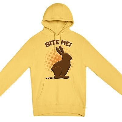 Bite Me! Chocolate Easter Bunny Premium Pullover Hoodie