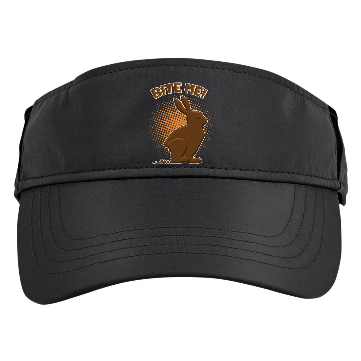 Bite Me! Chocolate Easter Bunny Adult Drive Performance Visor