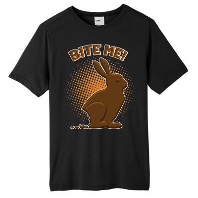 Bite Me! Chocolate Easter Bunny Tall Fusion ChromaSoft Performance T-Shirt