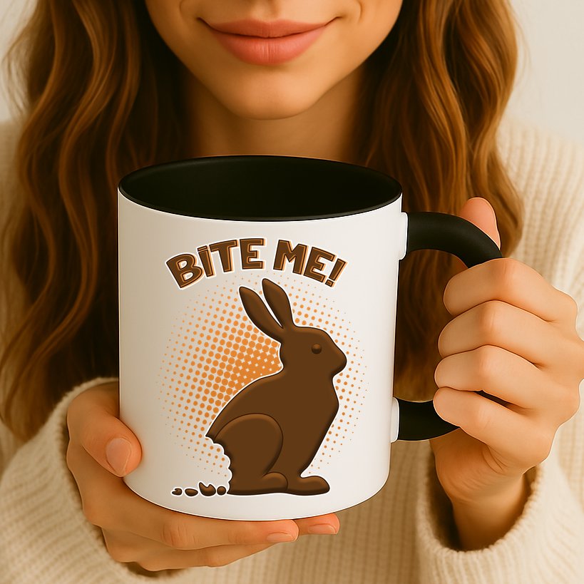 Bite Me! Chocolate Easter Bunny Mug