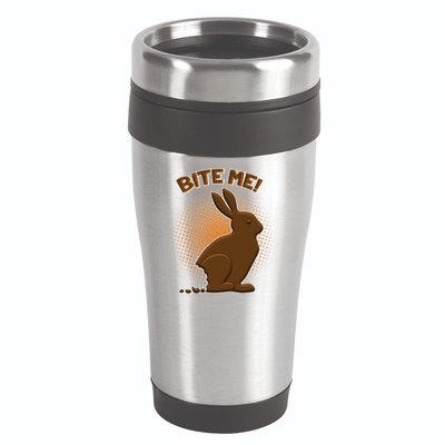 Bite Me! Chocolate Easter Bunny 16oz Travel Tumbler