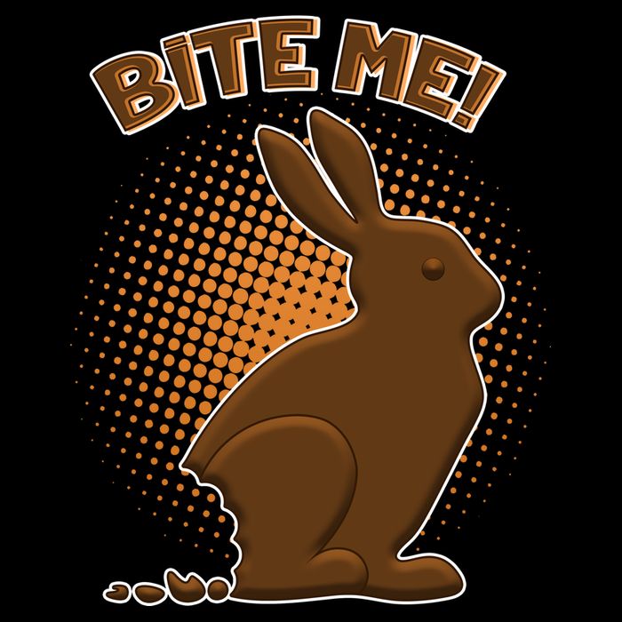 Bite Me! Chocolate Easter Bunny Youth Performance Sprint T-Shirt