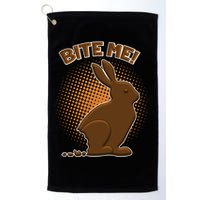Bite Me! Chocolate Easter Bunny Golf Towel