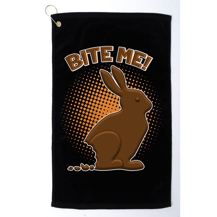 Bite Me! Chocolate Easter Bunny Golf Towel