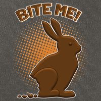 Bite Me! Chocolate Easter Bunny Cotton Canvas Backpack