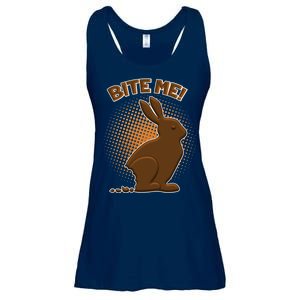 Bite Me! Chocolate Easter Bunny Ladies Essential Flowy Tank