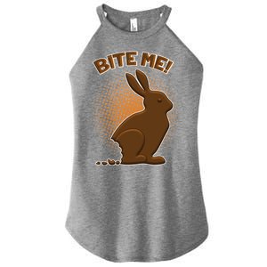 Bite Me! Chocolate Easter Bunny Women's Perfect Tri Rocker Tank