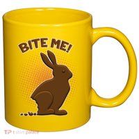 Bite Me! Chocolate Easter Bunny 11oz C Handle Ceramic Mug
