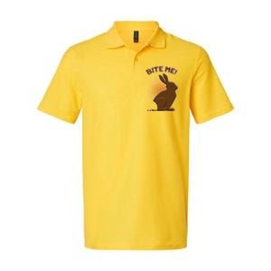 Bite Me! Chocolate Easter Bunny Softstyle Adult Sport Polo