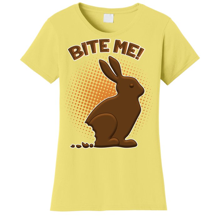 Bite Me! Chocolate Easter Bunny Women's T-Shirt