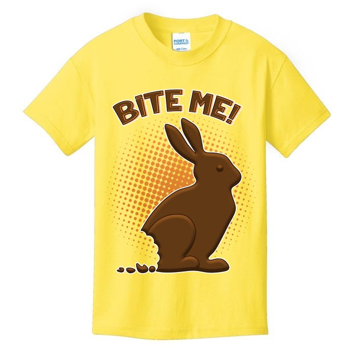 Bite Me! Chocolate Easter Bunny Kids T-Shirt