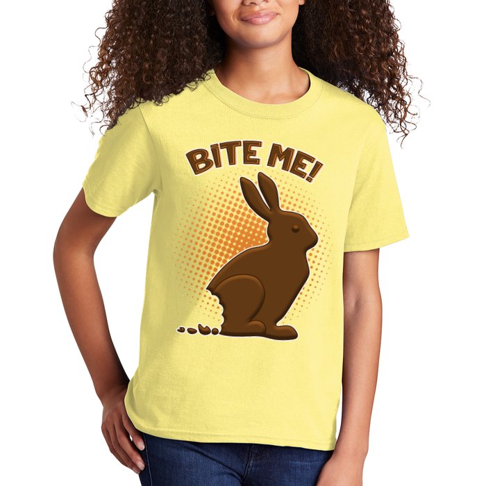 Bite Me! Chocolate Easter Bunny Kids T-Shirt