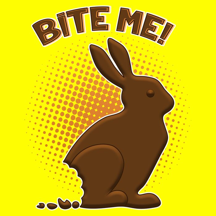 Bite Me! Chocolate Easter Bunny Kids T-Shirt
