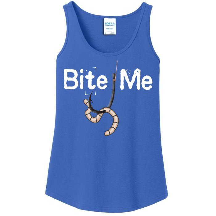 Bite Me Fish Hook Ladies Essential Tank