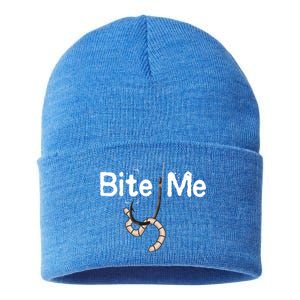 Bite Me Fish Hook Sustainable Knit Beanie