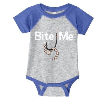 Bite Me Fish Hook Infant Baby Jersey Bodysuit