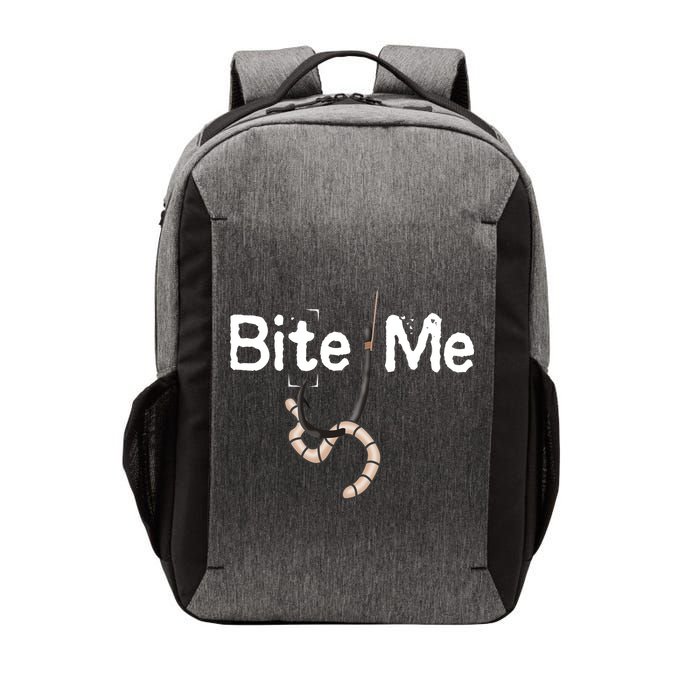 Bite Me Fish Hook Vector Backpack