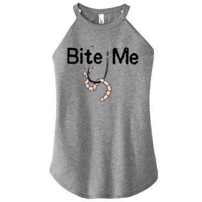 Bite Me Fish Hook Women's Perfect Tri Rocker Tank