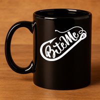 Bite Me Fish Hook Funny Fishing 11oz C Handle Ceramic Mug