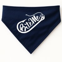 Bite Me Fish Hook Funny Fishing USA-Made Doggie Bandana