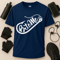 Bite Me Fish Hook Funny Fishing Cooling Performance Crew T-Shirt