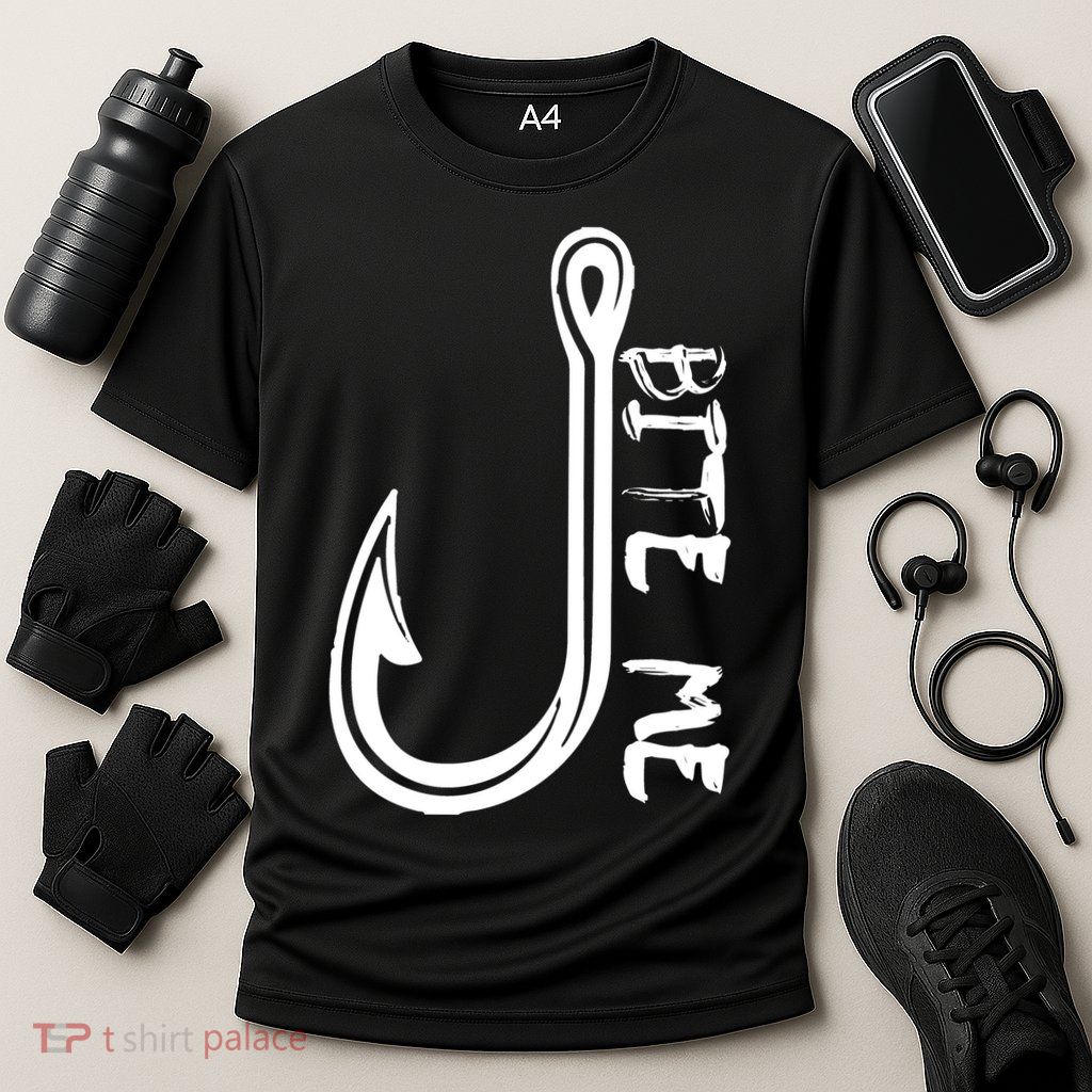 Bite Me Fishing Hook Performance Shirt