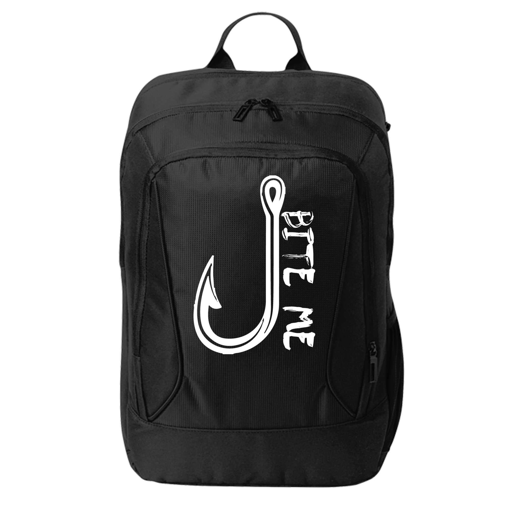 Bite Me Fishing Hook City Backpack