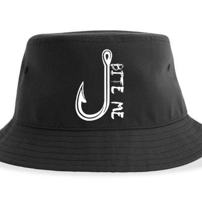 Bite Me Fishing Hook Sustainable Bucket Hat