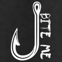 Bite Me Fishing Hook Adult Drive Performance Visor
