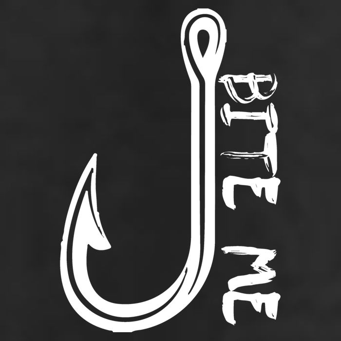 Bite Me Fishing Hook Adult Drive Performance Visor