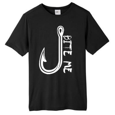 Bite Me Fishing Hook Tall Fusion ChromaSoft Performance T-Shirt