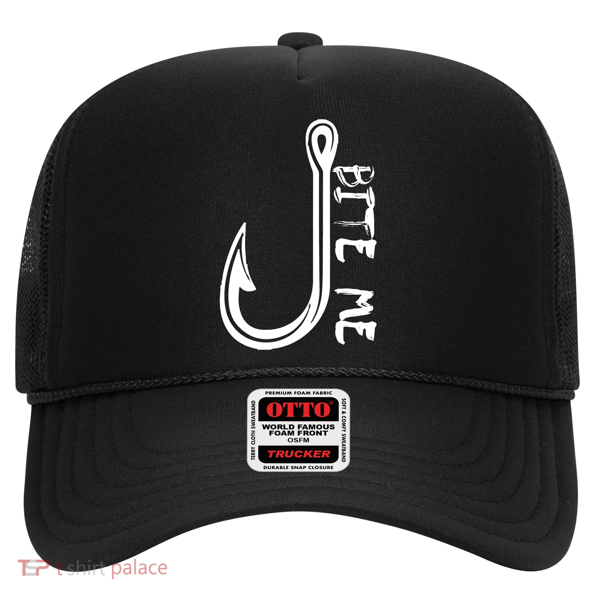 Bite Me Fishing Hook Trucker Hat