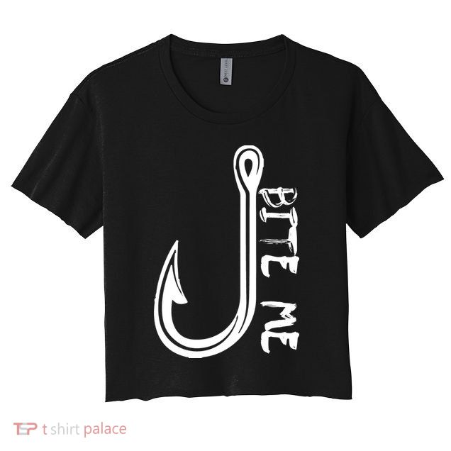 Bite Me Fishing Hook Crop Top