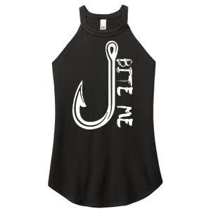 Bite Me Fishing Hook Women's Perfect Tri Rocker Tank