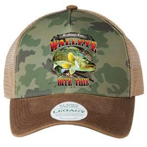 Bite This Walleye Fishing Legacy Tie Dye Trucker Hat