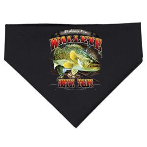 Bite This Walleye Fishing USA-Made Doggie Bandana