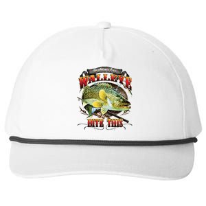 Bite This Walleye Fishing Snapback Five-Panel Rope Hat