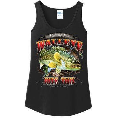 Bite This Walleye Fishing Ladies Essential Tank