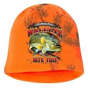 Bite This Walleye Fishing Kati - Camo Knit Beanie