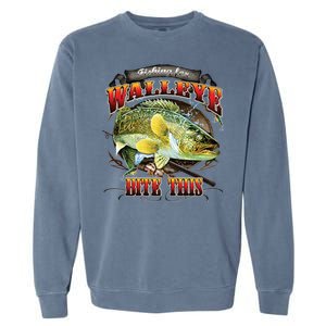 Bite This Walleye Fishing Garment-Dyed Sweatshirt