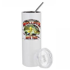 Bite This Walleye Fishing Stainless Steel Tumbler