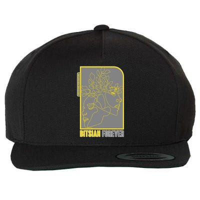 Bitsian Forever We Stand For Nature Wool Snapback Cap