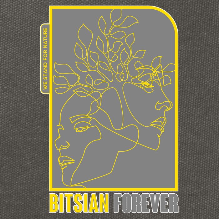 Bitsian Forever We Stand For Nature Cotton Canvas Backpack
