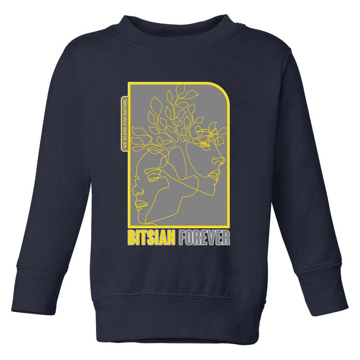Bitsian Forever We Stand For Nature Toddler Sweatshirt