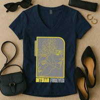 Bitsian Forever We Stand For Nature Women's V-Neck T-Shirt