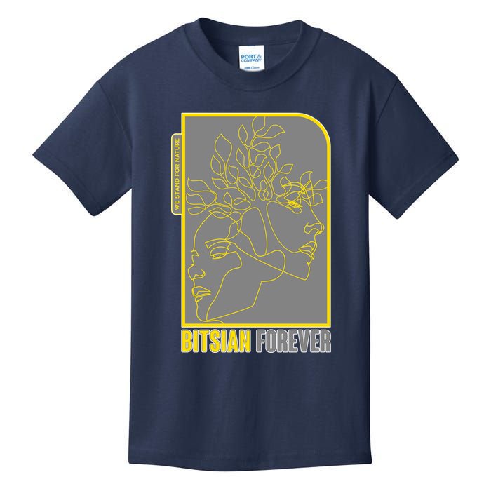 Bitsian Forever We Stand For Nature Kids T-Shirt