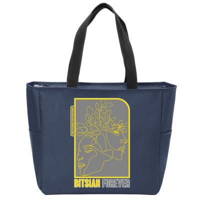 Bitsian Forever We Stand For Nature Zip Tote Bag