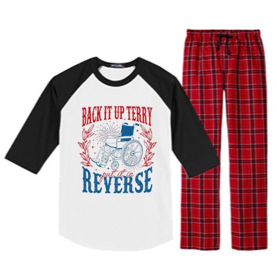 Back It Up Terry Put It In Reverse Firework 4th Of July Raglan Sleeve Pajama Set