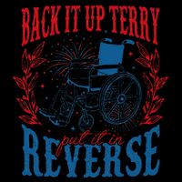 Back It Up Terry Put It In Reverse Firework 4th Of July Flat Bill Trucker Hat