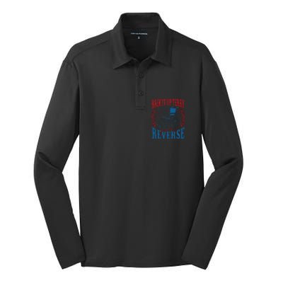 Back It Up Terry Put It In Reverse Firework 4th Of July Silk Touch Performance Long Sleeve Polo